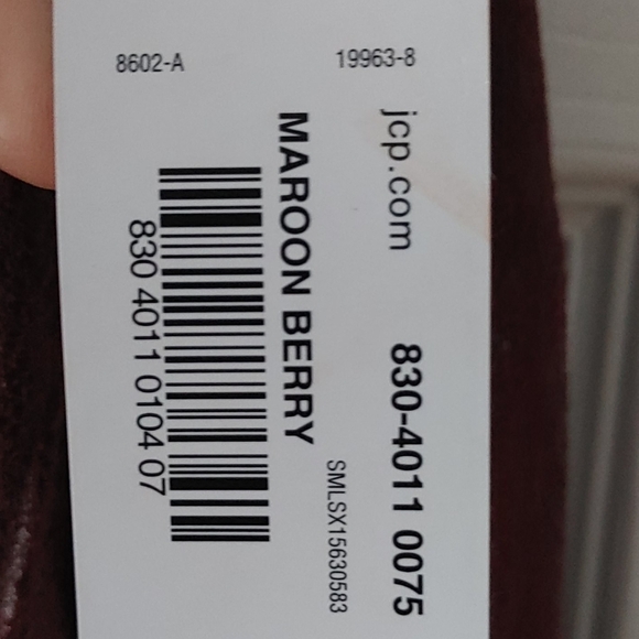 NWT Worthington faux suede blazer maroon M - Picture 4 of 8